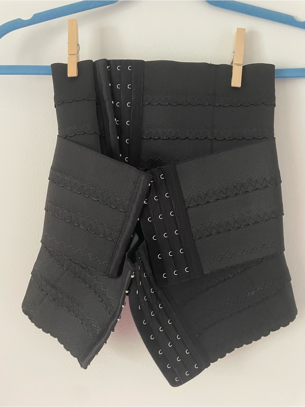LODAY Segmented Waist Trainer Corset Tummy Control Faja Black Size S